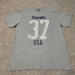Harrah's Gray Graphic T-Shirt for Men